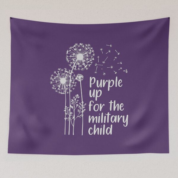 Item preview, Purple Up For Military Child Awareness Shirt,Military Children Month Shirt,Purple Rainbow Military Child,Military Mom Appreciation designed and sold by RedArtsDesign.