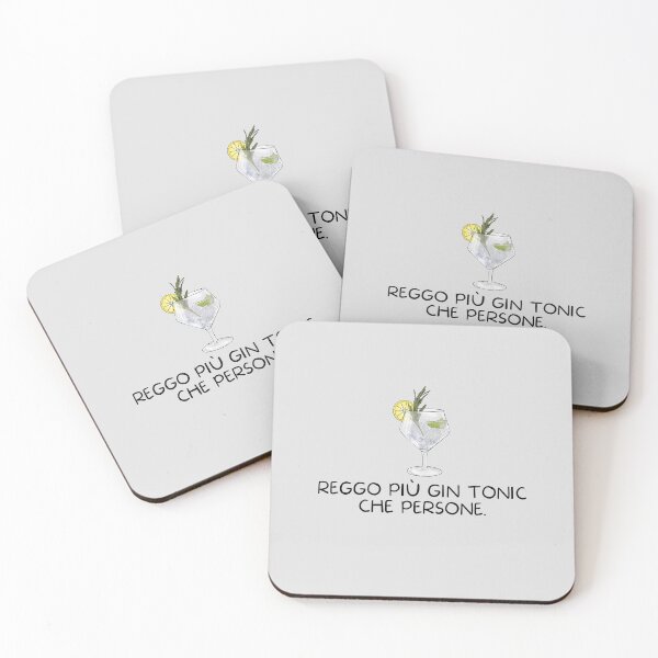Item preview, Reggo Più Gin Tonic Che Persone Meme Divertente Funny Sarcastic Italian Quote designed and sold by MnmlArt.