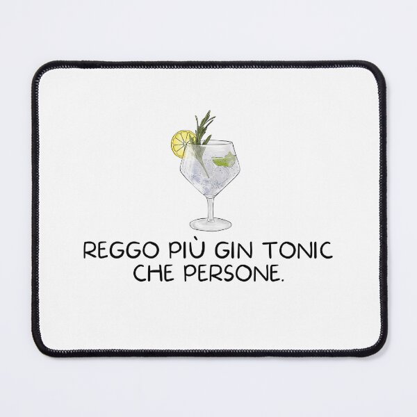 Item preview, Reggo Più Gin Tonic Che Persone Meme Divertente Funny Sarcastic Italian Quote designed and sold by MnmlArt.