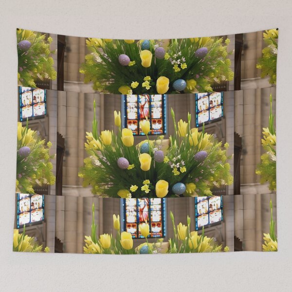 Item preview, Church Spring Flowers designed and sold by pinkal.