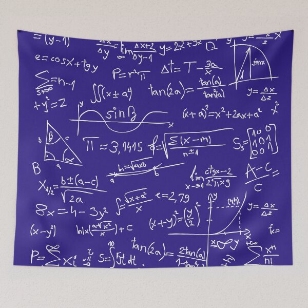 Item preview, Handwritten Math Formulas | Algebra Formulas Collage designed and sold by EngineersArt.