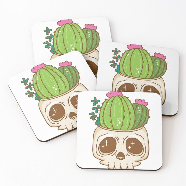 Item preview, skull with Cactus  designed and sold by happygreenshop.
