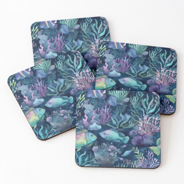 Item preview, The coral sea in blue tile 1 designed and sold by Richard-Y.