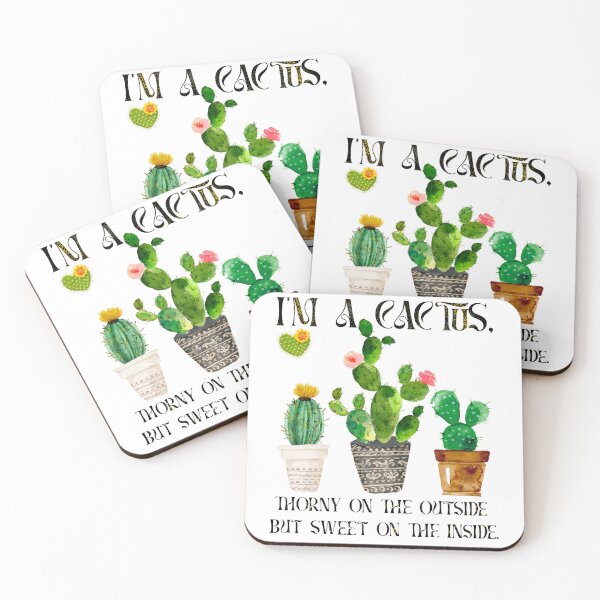 Item preview, I'm a cactus, thorny on the outside but sweet on the inside., Symbols of Love and Life Botanic designed and sold by AJ DESIGN.