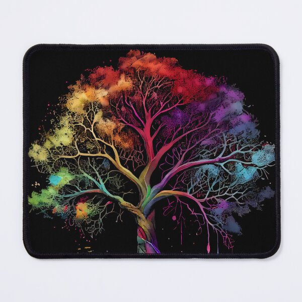 Item preview, Celtic Pagan Wiccan Tree of Life in Rainbow Colors designed and sold by CGSGraphics.