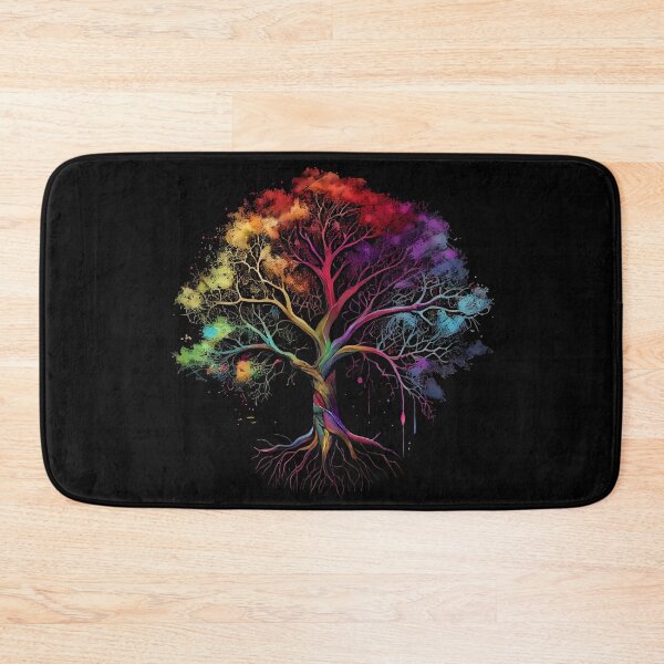 Item preview, Celtic Pagan Wiccan Tree of Life in Rainbow Colors designed and sold by CGSGraphics.