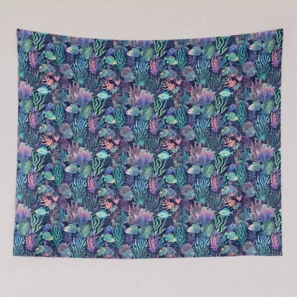 Item preview, The coral sea in blue tile 2 designed and sold by Richard-Y.