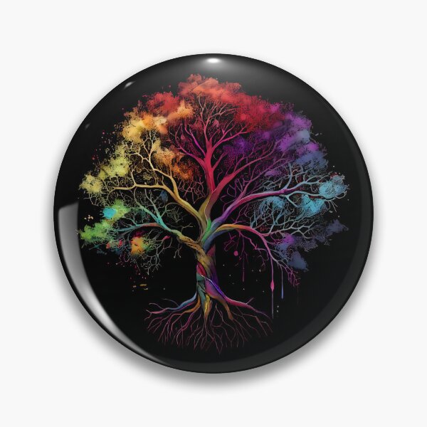 Item preview, Celtic Pagan Wiccan Tree of Life in Rainbow Colors designed and sold by CGSGraphics.