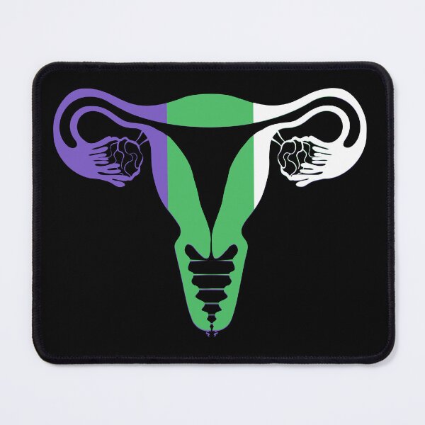 Item preview, Suffragette Colours Uterus designed and sold by JJBarnesMerch.