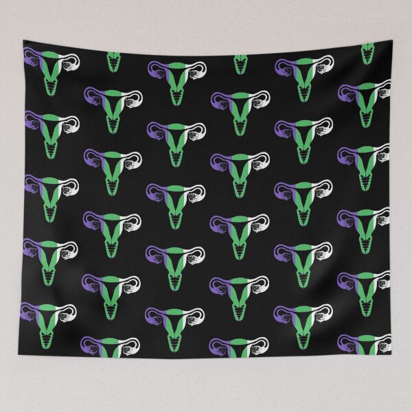 Item preview, Suffragette Colours Uterus designed and sold by JJBarnesMerch.