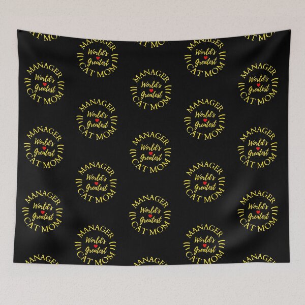 Item preview, Worlds Greatest Manager And Cat Mom designed and sold by McThingummy.