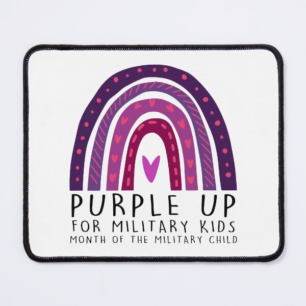 Item preview, Military Kids Shirt, Purple Rainbow Military Child Shirt, Purple Up Shirt, Military Mom Appreciation, Military Children Tee designed and sold by RedArtsDesign.