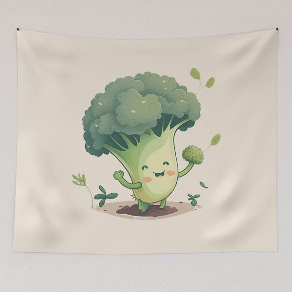 Item preview, Happy Little Broccoli designed and sold by PlaytimeArt.