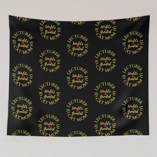 Item preview, Worlds Greatest Lecturer And Cat Mom designed and sold by McThingummy.
