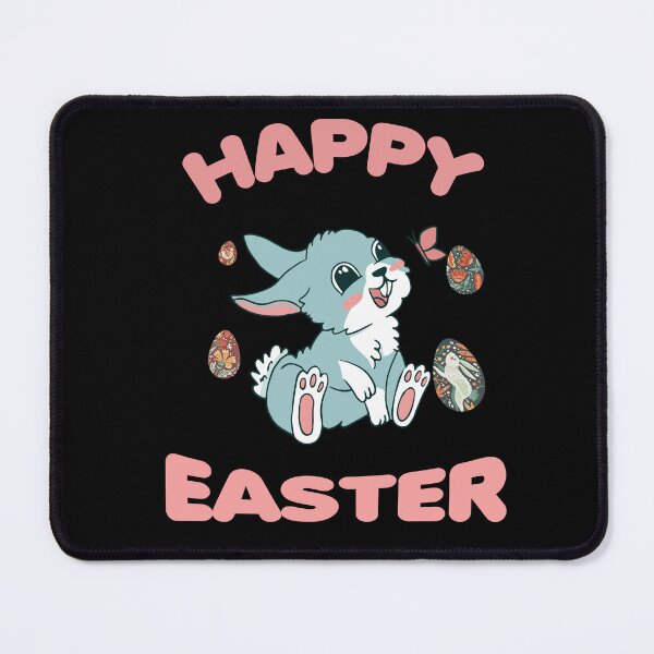Item preview, easter bunny and the quote "Happy easter" designed and sold by justbejoker.