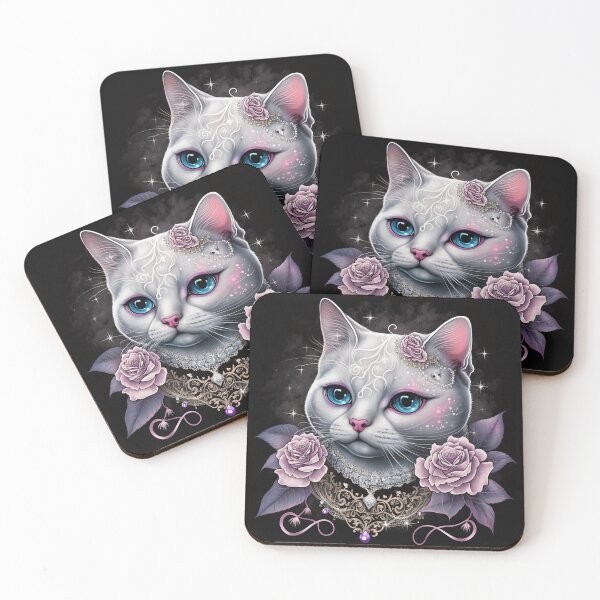 Artikelvorschau, Dolly White British Shorthair entworfen und verkauft von Nocturne  Paws.