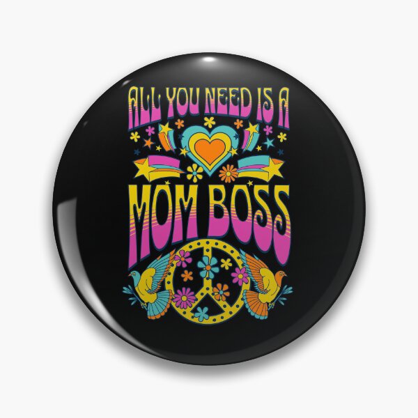 Item preview, All You Need is a Mom Boss Cute Mom Retro  Floral Typography Quote designed and sold by thedazzlingmonk.