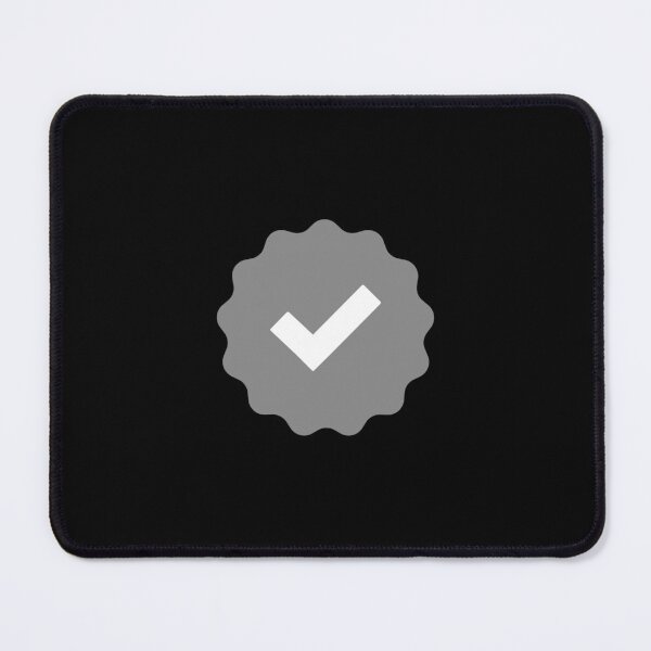 Item preview, Gray checkmark - verified check mark - Grey ribbon verified mark meme designed and sold by MillennialMemer.