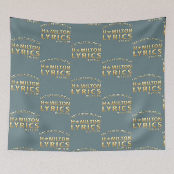 Item preview, Je ne peux pas t_entendre sur les paroles d_Hamilton dans ma tête designed and sold by barrazaalishia.