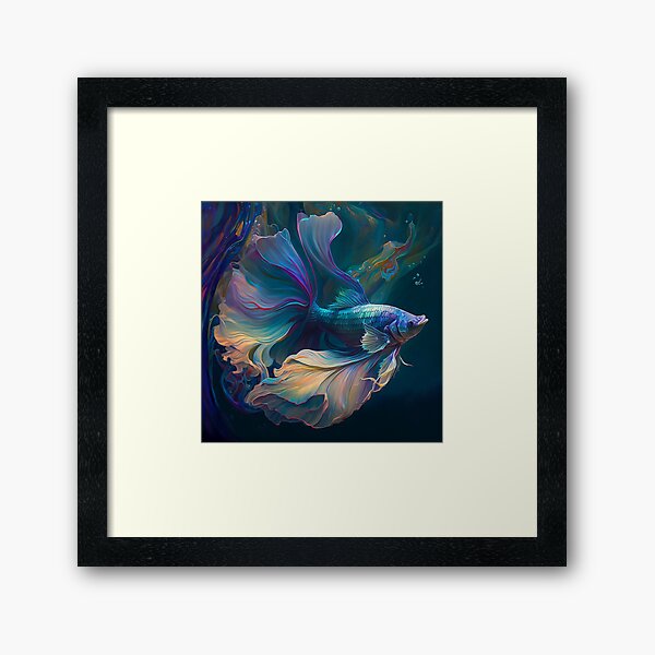 Item preview, Digital Betta Fish Psychedelic 2 designed and sold by shopfindingbeni.