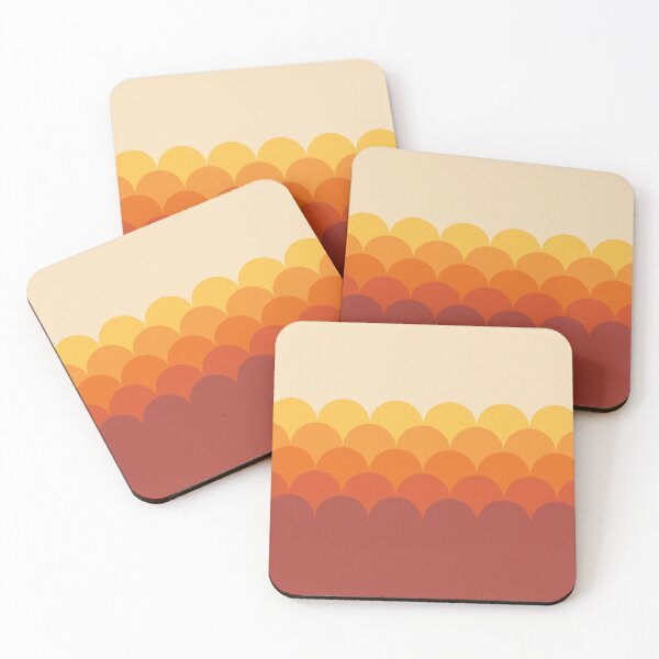 Item preview, Yellow and orange ocean waves designed and sold by BattaAnastasia.