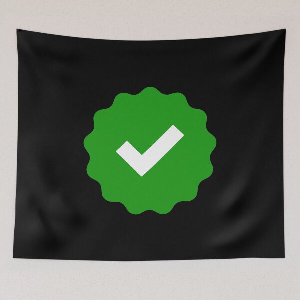 Item preview, green checkmark - verified check mark - green ribbon verified mark meme designed and sold by MillennialMemer.