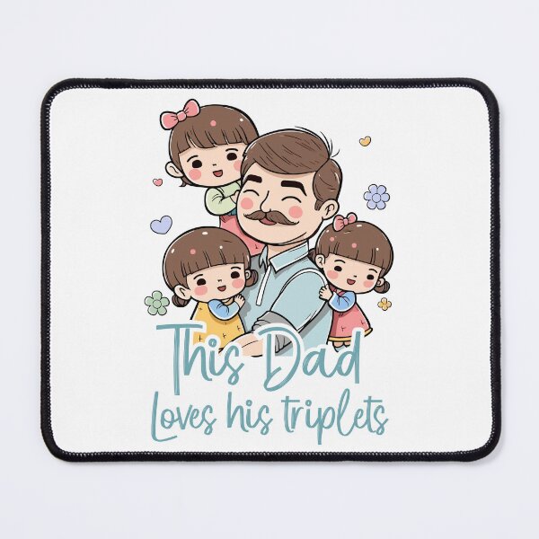 Item preview, This Dad Loves His Triplets designed and sold by Jakub Nawrocki.