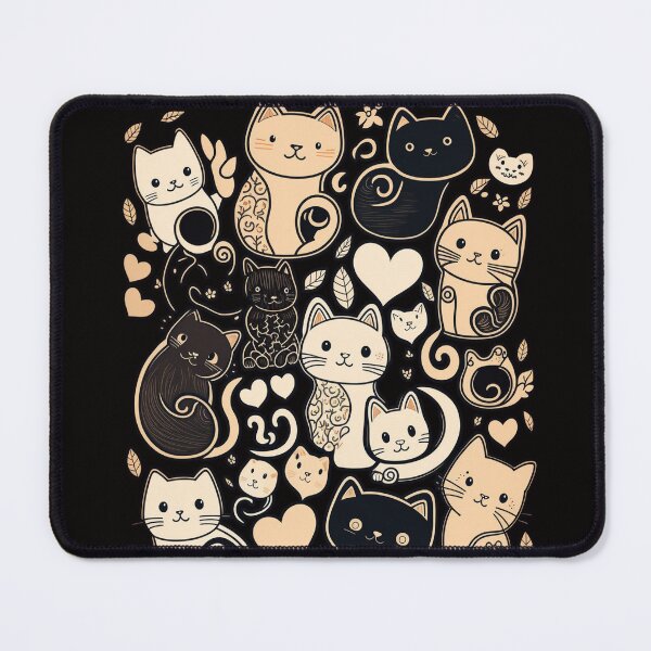 Item preview, A group of black and white cats 3 designed and sold by TShirtCentral01.
