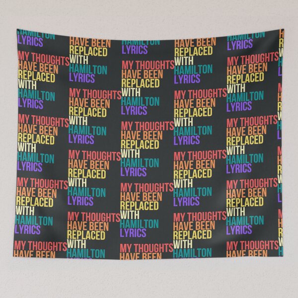 Item preview, Mes pensées ont été remplacées par Hamilton Lyrics - King George Hamilton - Hamilton Quotes - Broadw designed and sold by barrazaalishia.