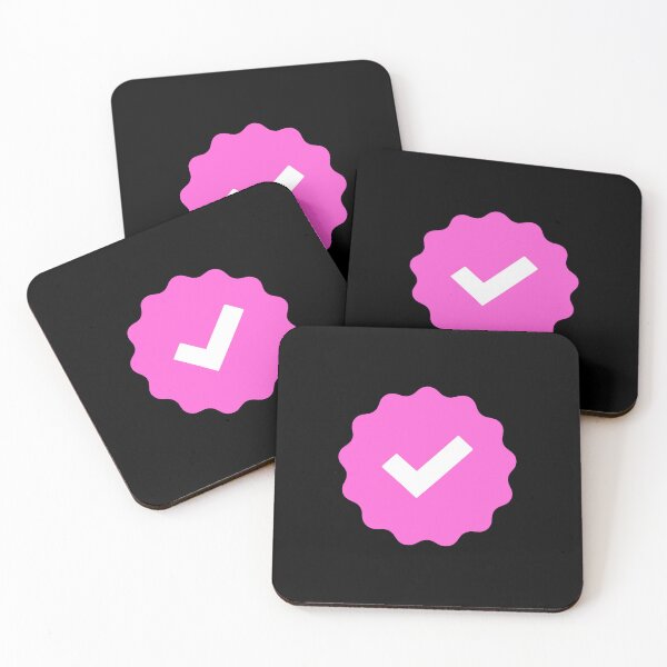 Item preview, pink checkmark - verified check mark - pink ribbon verified mark meme designed and sold by MillennialMemer.