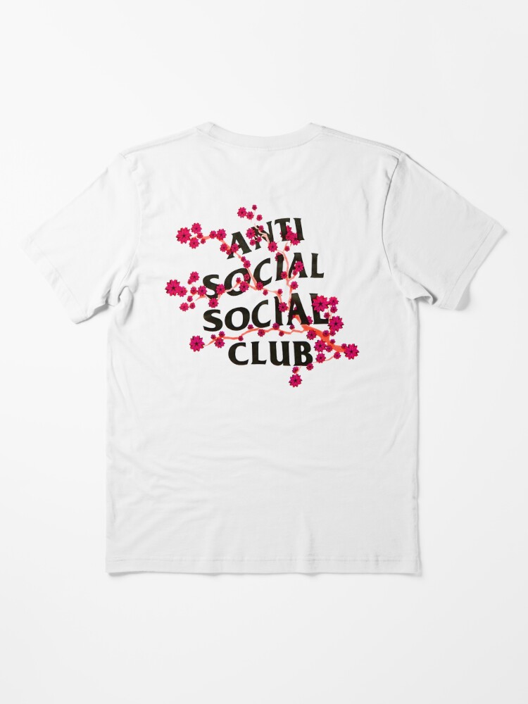 Anti Social Social Club - Sakura cherry blossom edition white | Essential  T-Shirt