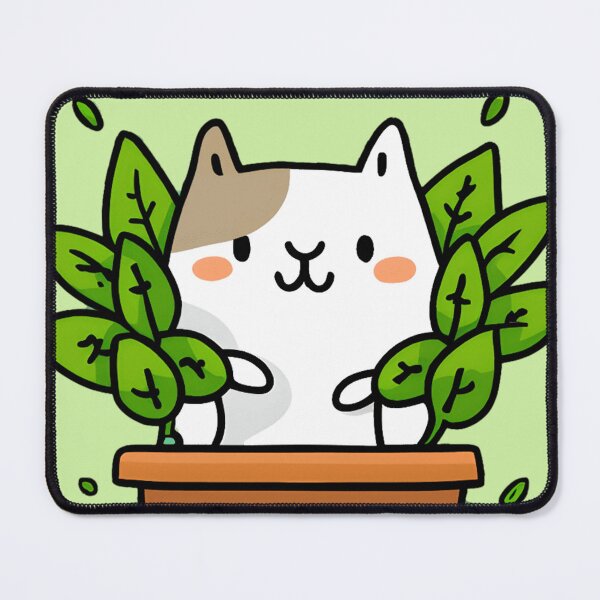 Item preview, Purrfectly at Home: Cat in Plant Pot designed and sold by NathalieRached.