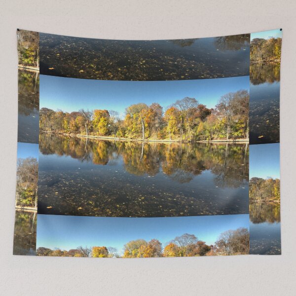 Item preview, Fall trees along the river designed and sold by WCHGraphics.