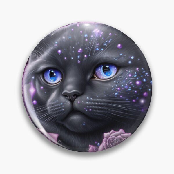 Artikelvorschau, Shimmery Black British Shorthair entworfen und verkauft von Nocturne Paws.