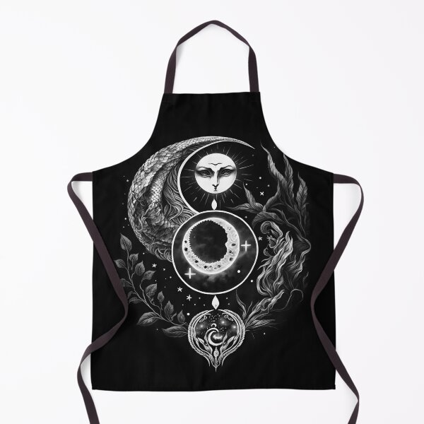 Item preview, Celestial Moon Face Crescent Botanicals Witchy Tattoo designed and sold by Wishinglob.