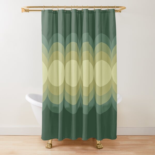 Vista previa del artículo con la obra «Diseño de ondas en tonos verdes», diseñado y vendido por BattaAnastasia.