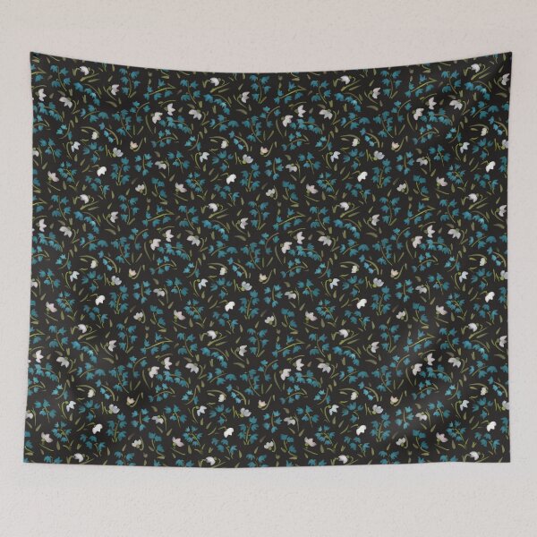 Item preview, Snowdrops and bluebells, floral abstract watercolour pattern designed and sold by RoseMaryWP.