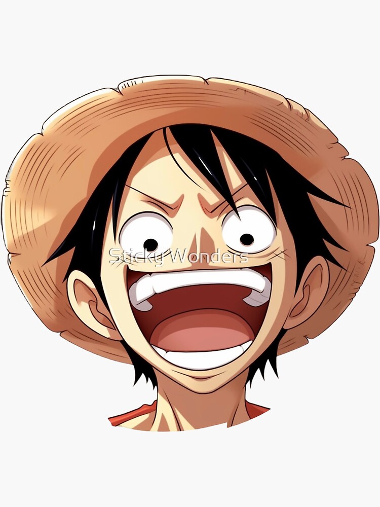 Pegatina Luffy – One Piece – Asomaos – adhesivosNatos