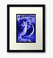 Vintage Magician Poster Framed Print