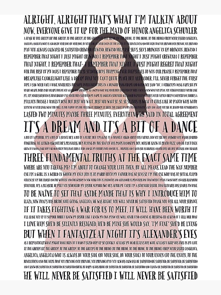 Satisfait Hamilton Musical