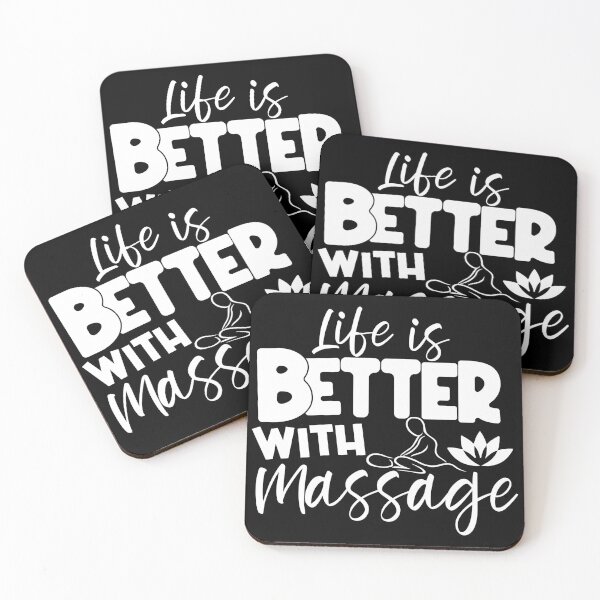 Item preview, life is better with a massage designed and sold by PrintsGate.