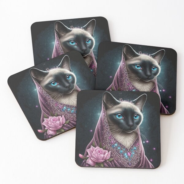 Item preview, Glorious Siamese Cat designed and sold by Nocturne  Paws.