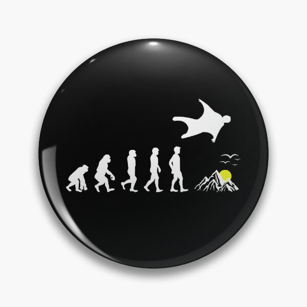 Item preview, Wingsuit flying Base Jumping Skydiving Wingsuiting Evolution designed and sold by TastefulTees.