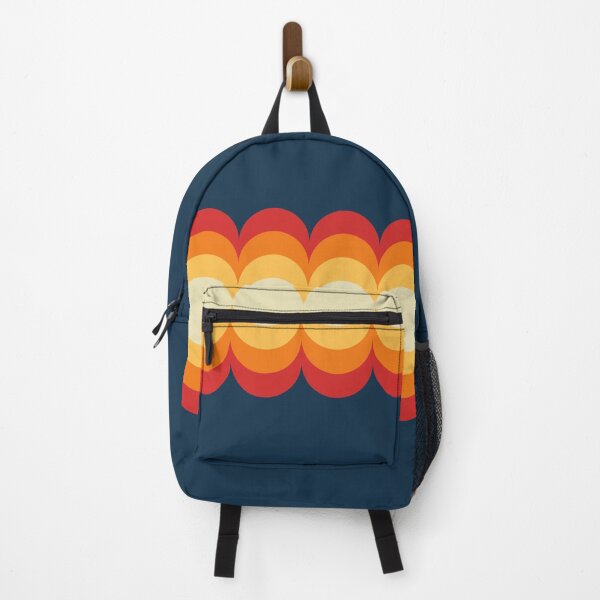 Item preview, Waves design in beige, yellow, orange, red and dark blue designed and sold by BattaAnastasia.