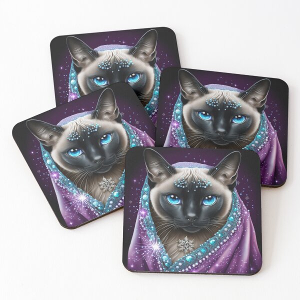 Item preview, Dazzling Siamese Cat designed and sold by Nocturne  Paws.