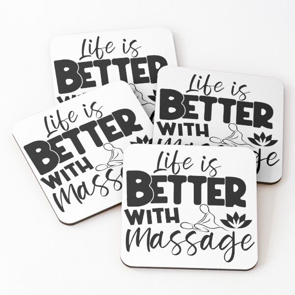 Item preview, life is better with a massage designed and sold by PrintsGate.