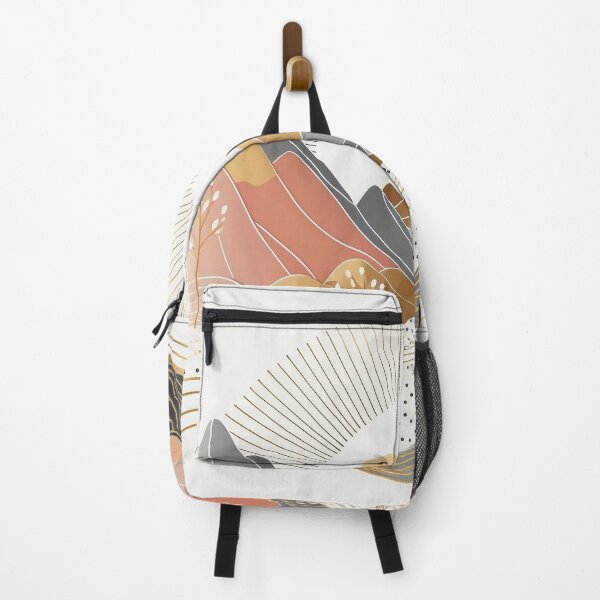 Item preview, Sunset Mountain Landscape | Minimalist Boho Design designed and sold by SimoneAI.