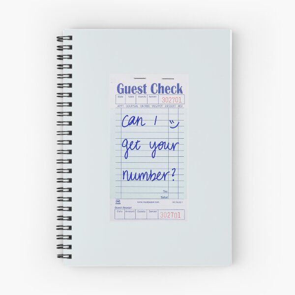 Item preview, Guest Check - Can I get your number? designed and sold by peachesandfizz.