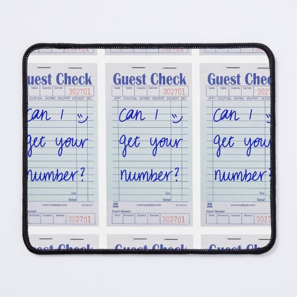 Item preview, Guest Check - Can I get your number? designed and sold by peachesandfizz.