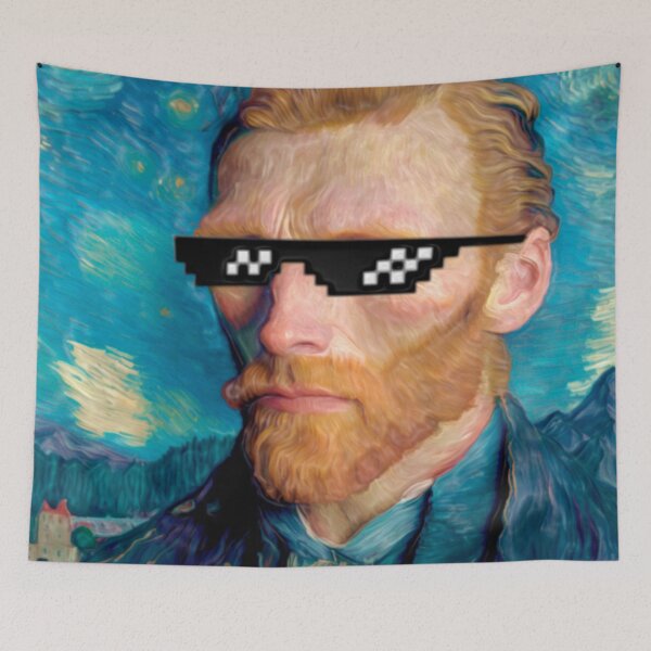 Item preview, van gogh hyper realistic portrait designed and sold by sadieillust.